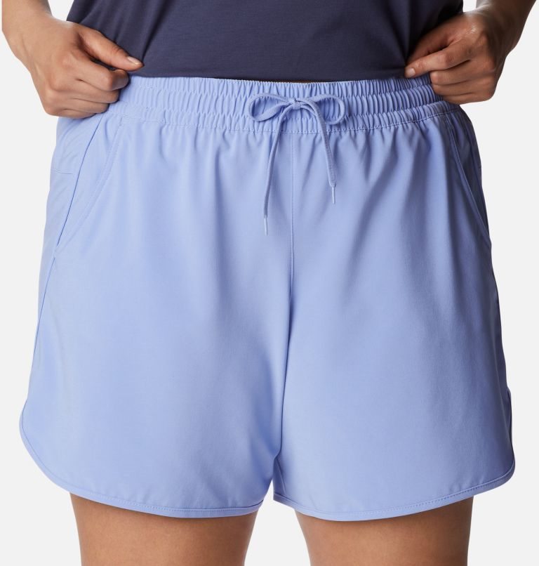Women's Columbia Bogata Bay Stretch Shorts Light Blue | Plus Size CA-I045A